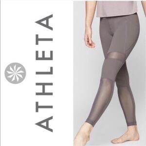 Athleta Meshblock Stash‎ Pocket Salutation XS